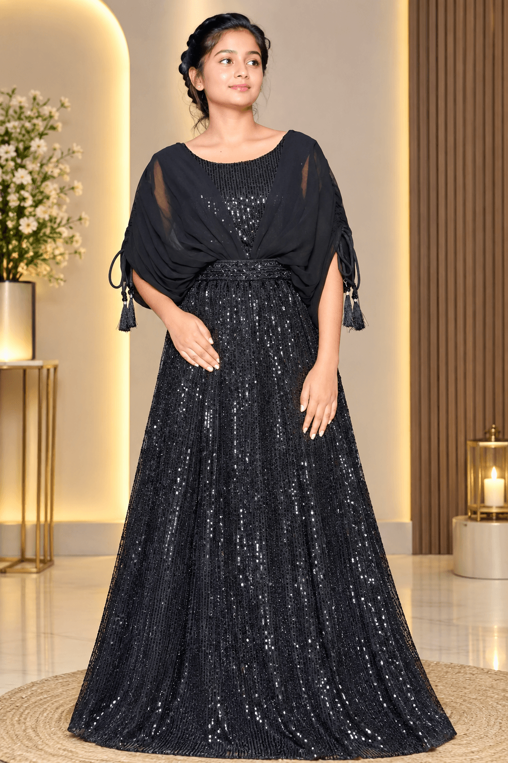 Sequin Anarkali Gowns